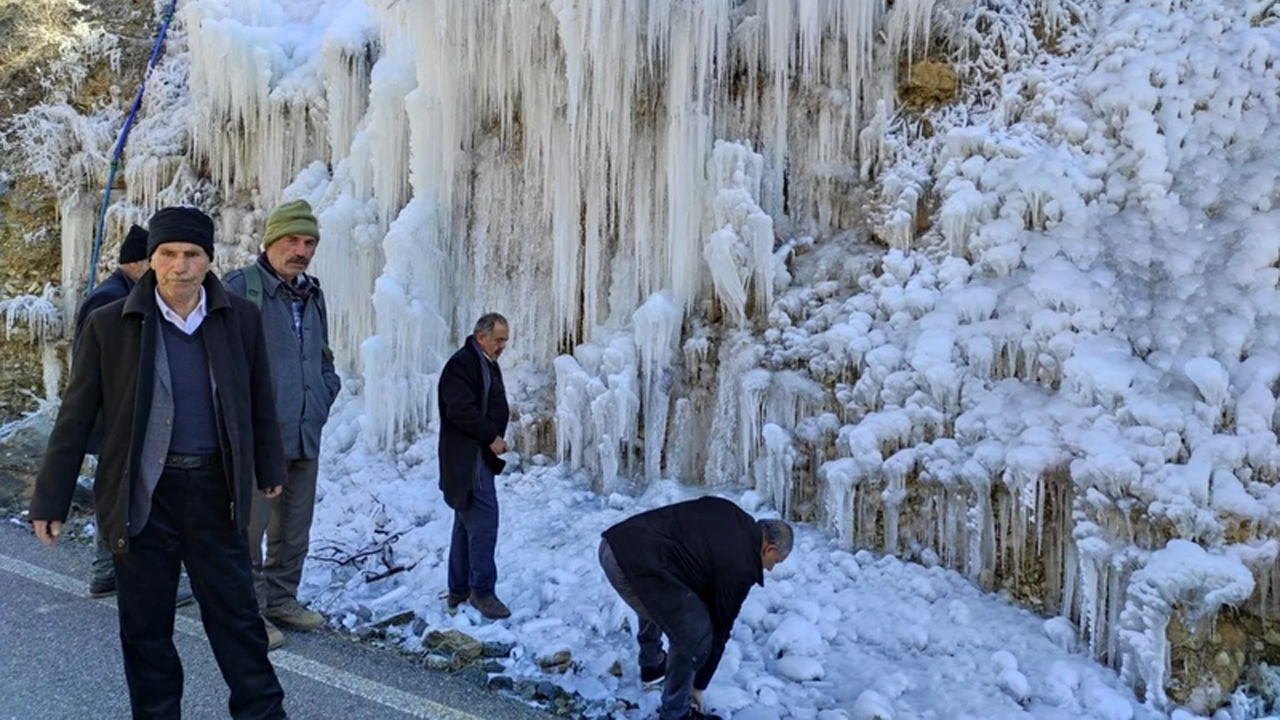 Her biri 30 metre: Doğa harikası manzaranın yanına gidenler gördükleri karşısında şaşırdı